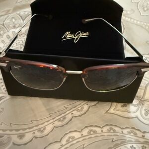 Maui Jim Sunglasses with Red and Silver Accents